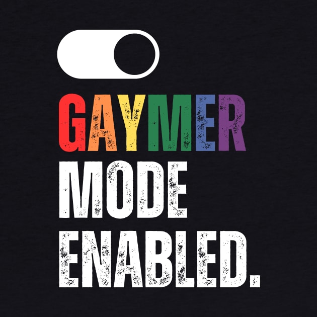 Gaymer mode enabled on/off switch by guncle.co